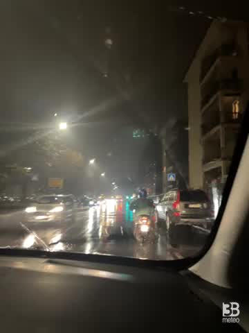 Cronaca meteo video : pioggia a Bergamo