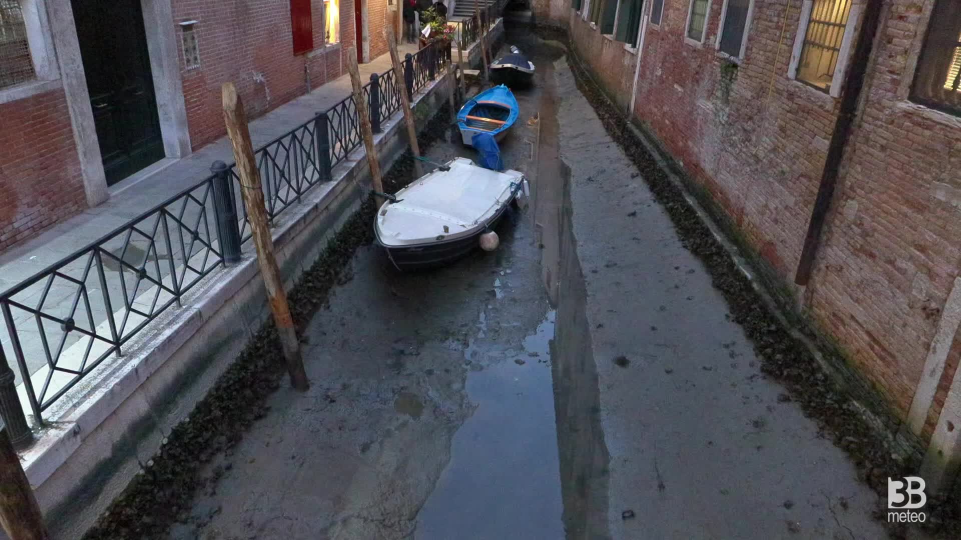 Venezia, culmine bassa marea: il livello si assesta sui -58